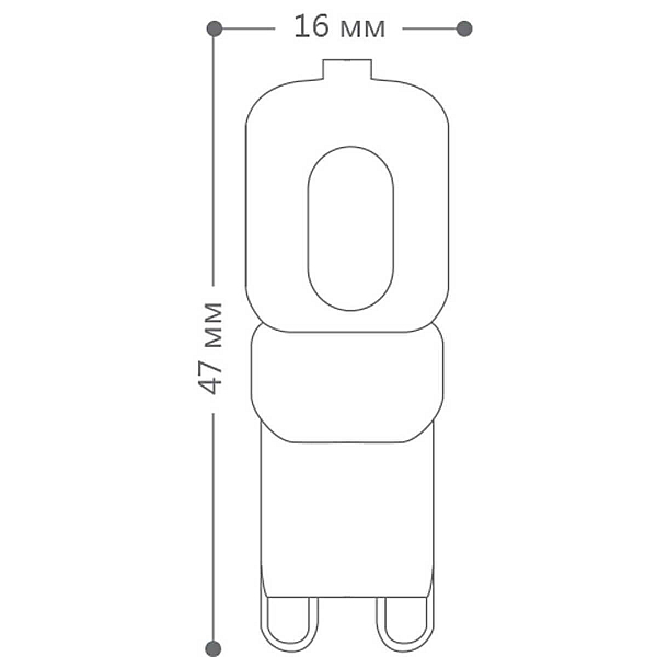 Лампа светодиодная Feron G9 5W 2700K Прямосторонняя Матовая LB-430 25636