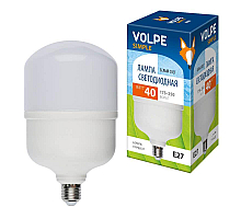 Лампа LED сверхмощная (UL-00002905) Volpe E27 40W (350W) 4000K LED-M80-40W/NW/E27/FR/S