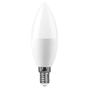 Лампа светодиодная Feron LB-980 свеча матовая E14 15W 175-265V 6400K 52074