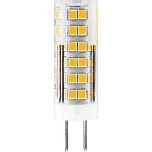 Лампа светодиодная Feron G4 7W 2700K Прямосторонняя Матовая LB-433 25863