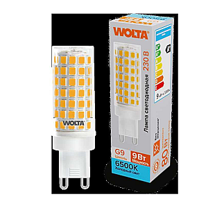 Светодиодная лампа WOLTA 9Вт 6500K G9 кукуруза матовая WSTD-JCD-9W6KG9-C