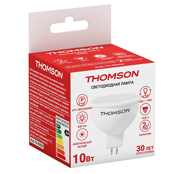 Лампа светодиодная Thomson GU5.3 10W 4000K TH-B2050
