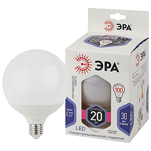 Лампа светодиодная Эра E27 20W 6500K LED G120-20W-6000K-E27 Б0049082