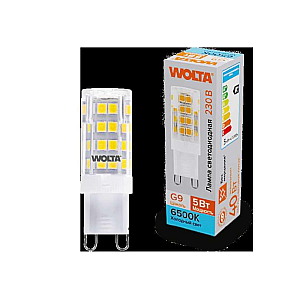 Светодиодная лампа WOLTA 5Вт 6500K G9 кукуруза матовая WSTD-JCD-5W6KG9-C