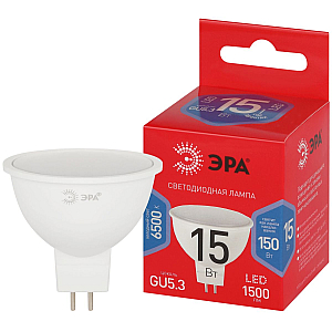 Лампа светодиодная Эра RED LINE LED MR16-15W-865-GU5.3 R 15Вт софит Б0070098
