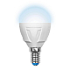 Лампа светодиодная (UL-00002417) Uniel E14 7W 4000K матовая LED-G45 7W/NW/E14/FR PLP01WH