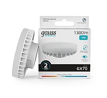 Лампа светодиодная Gauss GX70 14W 4100K матовая 83824
