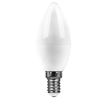 Лампа светодиодная Feron E14 15W 6400K свеча SBC3715 55207