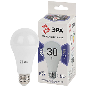 Лампа светодиодная Эра E27 30W 6000K LED A65-30W-860-E27 Б0048017
