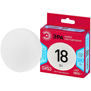 Лампа светодиодная Эра RED LINE LED GX-18W-840-GX53 R 18Вт таблетка Б0071259