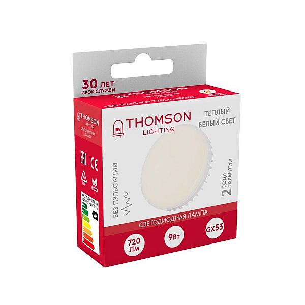 Лампа светодиодная Thomson GX53 9W 3000K TH-B4006