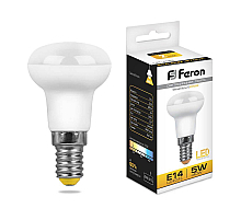 Лампа светодиодная Feron E14 5W 2700K Груша Матовая LB-439 25516