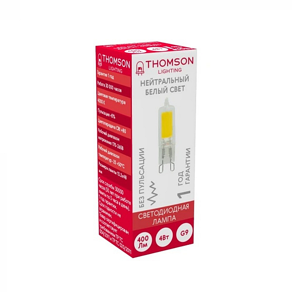 Лампа светодиодная Thomson G9 4W 4000K TH-B4210