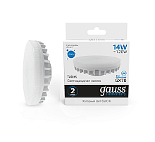 Лампа светодиодная Gauss GX53 14W 6500K матовая 83834