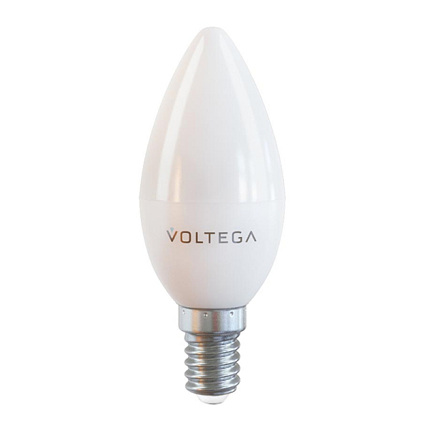 Лампа светодиодная Voltega E14 7W 4000К матовая VG2-C37E14cold7W 7049