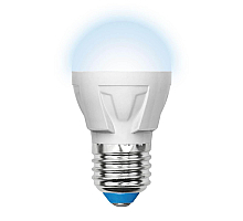 Лампа светодиодная (UL-00002418) Uniel E27 7W 4000K матовая LED-G45 7W/NW/E27/FR PLP01WH