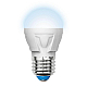 Лампа светодиодная (UL-00002418) Uniel E27 7W 4000K матовая LED-G45 7W/NW/E27/FR PLP01WH
