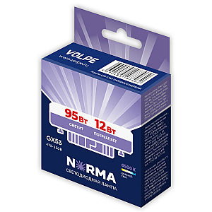 Лампа светодиодная Volpe Norma LED-GX53-12W/6500K/GX53/FR/NR UL-00011431