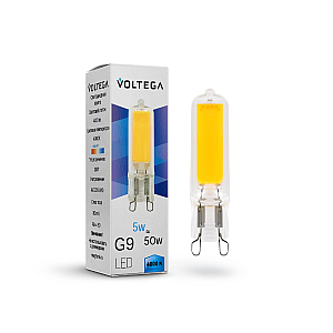 Светодиодная лампа Voltega Capsule 5W 4000K G9 7182