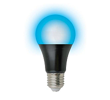 Лампа светодиодная ультрафиолетовая (UL-00005855) Uniel E27 9W матовая LED-A60-9W/UVAD/E27/FR PLZ07BK