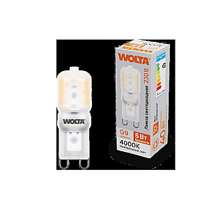 Светодиодная лампа WOLTA 5Вт 4000K G9 матовая WSTD-JCD-5W4KG9-P