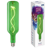 Лампа светодиодная Uniel LED-SF21-5W/SOHO/E27/CW GREEN GLS77GR UL-00007627