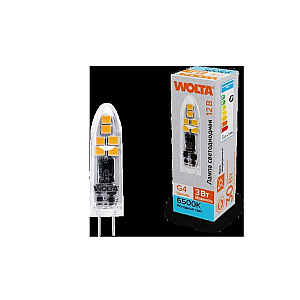 Светодиодная лампа WOLTA 3Вт 6500K G4 матовая WSTD-JC-12V3W6KG4-P