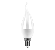 Лампа светодиодная Feron LB-97 Свеча на ветру E14 7W 6400K 38135