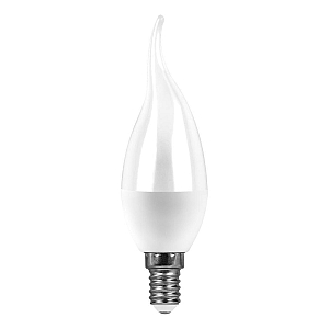 Лампа светодиодная Feron LB-97 Свеча на ветру E14 7W 6400K 38135