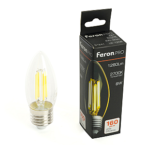 Светодиодная лампа Feron LB-1208 E27 8W 2700K 51241