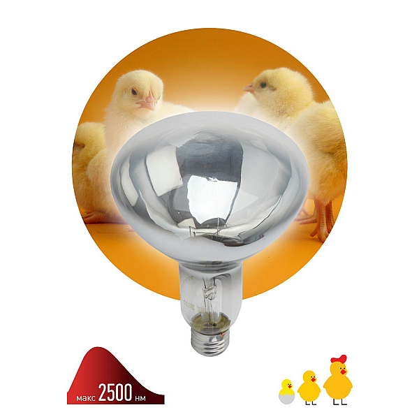 Лампа накаливания ЭРА E27 250W 2596K зеркальная ИКЗ 220-250 R127 E27 Б0042991