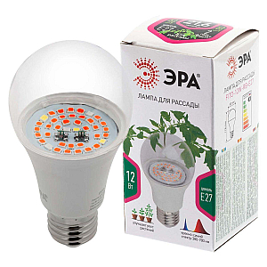 Фитолампа для растений светодиодная ЭРА E27 12W 1300K FITO-12W-RB-E27 Б0050601