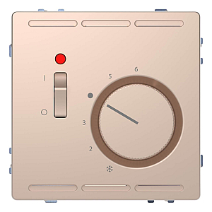 Терморегулятор Schneider Electric Merten D-Life с центральной платой с выключателем 230V MTN5760-6051