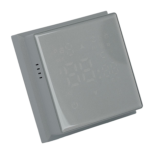 Терморегулятор Wi-Fi (механизм), Stekker, 250В, 3500Вт Эмили, RSW00-5119-10, платиново-серый, soft touch 50378