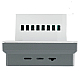 Терморегулятор Wi-Fi (механизм), Stekker, 250В, 3500Вт Эмили, RSW00-5119-10, платиново-серый, soft touch 50378