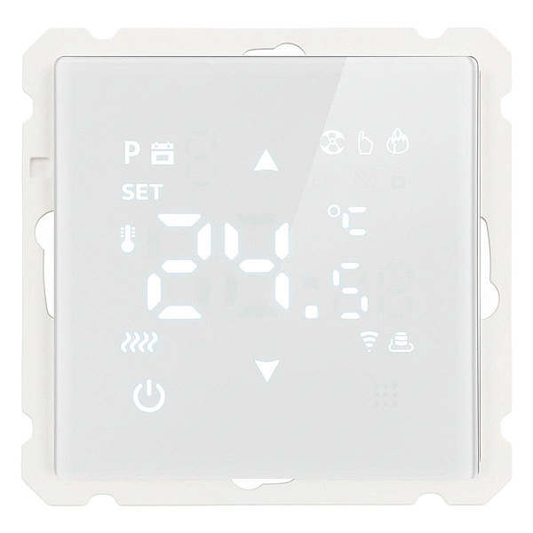 Терморегулятор Wi-Fi (механизм), Stekker, 250В, 3500Вт Катрин, GLS00-7119-01, белый 50374