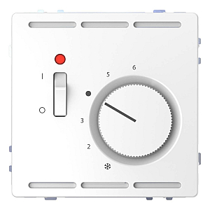 Терморегулятор Schneider Electric Merten D-Life с центральной платой с выключателем 230V MTN5760-6035