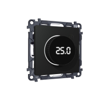 Комплект механизма терморегулятора с цифровым дисплеем с подсветкой и датчиком для теплого пола ALFA Ambrella Volt Quant (AP8058, VM1385) MA805810