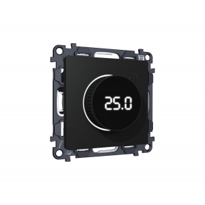 Комплект механизма терморегулятора с цифровым дисплеем с подсветкой и датчиком для теплого пола ALFA Ambrella Volt Quant (AP8058, VM1385) MA805810