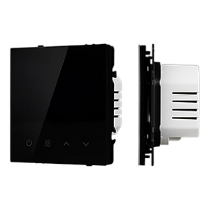 Терморегулятор вод тёплый пол черный оникс Arlight SWT-MTW-SFPL-BK (95-240V, 5A, датч возд) 061868