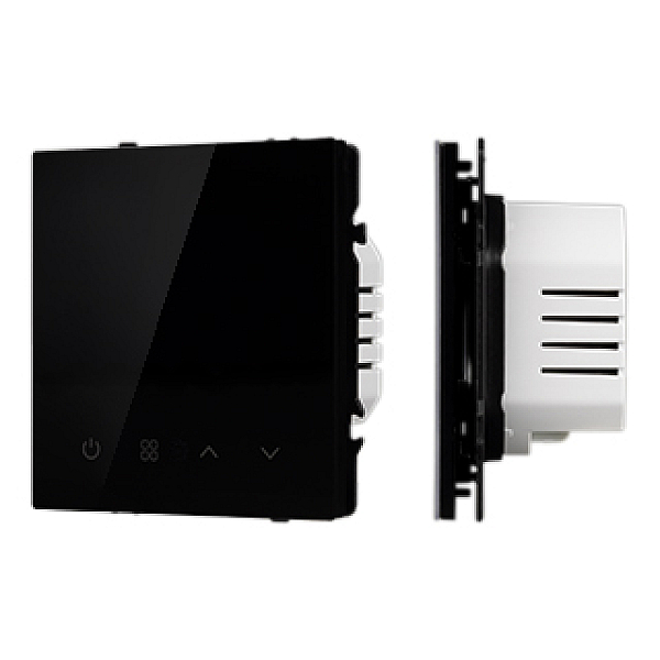 Терморегулятор вод тёплый пол черный оникс Arlight SWT-MTW-SFPL-BK (95-240V, 5A, датч возд) 061868