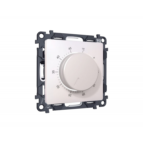 Комплект механизма терморегулятора с датчиком для теплого пола с подсветкой 16A-250V Alfa Жемчуг Quant Ambrella Volt MA205710 (AP2057, VM1381)