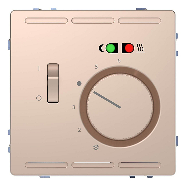 Терморегулятор Schneider Electric Merten D-Life с центральной платой с выключателем 230V MTN5764-6051