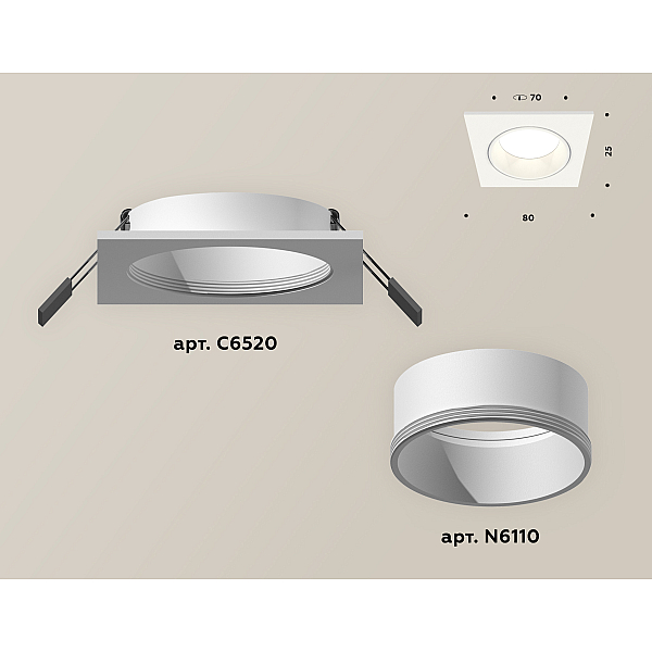 Встраиваемый светильник Ambrella Light Techno XC6520001 (C6520, N6110)