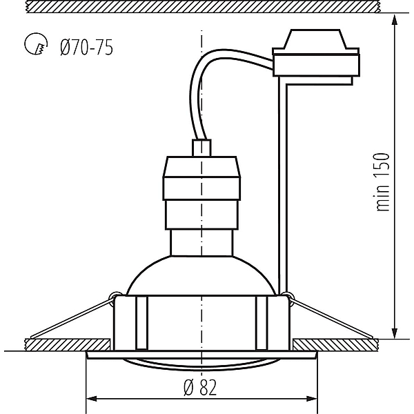 Точечный светильник (в комплекте 3 шт.) Kanlux TRIBIS II O W 23854
