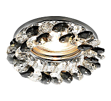 Встраиваемый светильник Ambrella Light Crystal K206 BK/CH