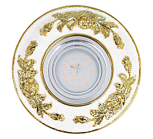 Встраиваемый светильник Fametto Arno DLS-A105 GU5.3 Chrome/White+Gold