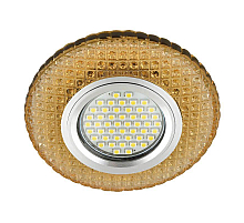 Встраиваемый светильник Fametto Luciole DLS-L135 Gu5.3 Glassy/Gold