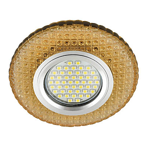 Встраиваемый светильник Fametto Luciole DLS-L135 Gu5.3 Glassy/Gold