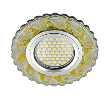 Встраиваемый светильник Fametto Luciole DLS-L139 Gu5.3 Glassy/Gold